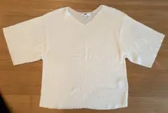 UNIQLO リブドルマンVネックセーター（7分袖）