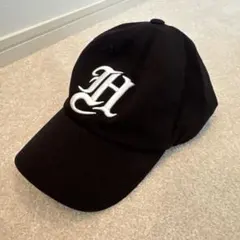 ボールドレタリングキャップ ブラック　HDEX