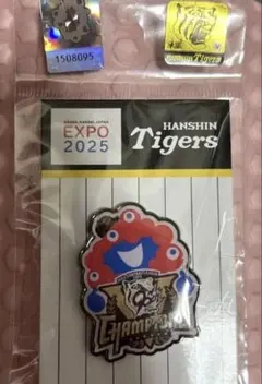 ミャクミャクコラボ阪神タイガース EXPO 2025 リーグ優勝記念ピンバッチ