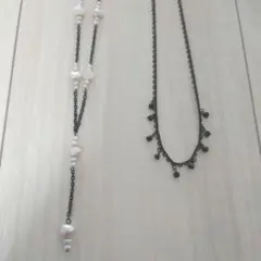 【美品】アクセサリー　ネックレス　まとめ売り　2点セット　レディース