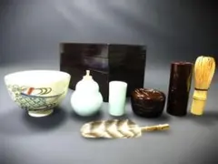 京焼 手塚景雲作 染付茶碗 振出 金彩菊花茶筅立て 棗 香合 茶箱 - メルカリ