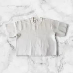 UNIQLO ユニクロ　ミラノリブセーター　ホワイト 半袖ニット