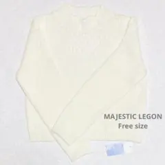 アメリエル マジェスティックレゴン ニット アイボリー フリーサイズ 新品