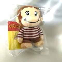 おさるのジョージ ぽってりマスコット　カラフルウィンター