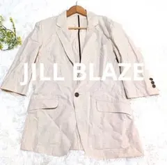 JILL BLAZE✨ジルブレイズ ベージュ テーラードジャケット 麻混リネンM