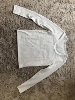 ホワイト 長袖 Tシャツ Mサイズのサムネイル
