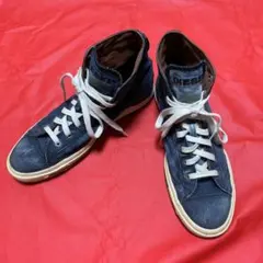 DIESEL ハイカット スニーカー インディゴ デニム 28.5cm