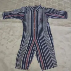 Ralph Lauren ストライプロンパース 80