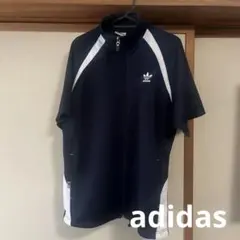 adidas 半袖 ジャージ ジャケット 160