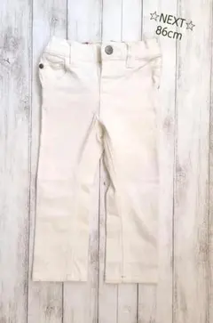 ☆NEXT / ネクスト☆ ホワイトデニムパンツ＊86cm