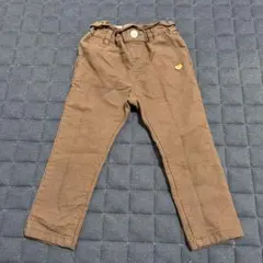 アプレレクール　ブラウン 長ズボン サイズ100 ハート付き