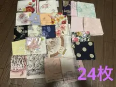 ハンカチセット 花柄 多色 バービー　ハナエモリ　レノマ　クレージュ　セリーヌ