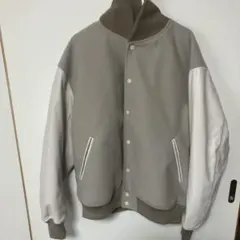 タグ付きグレー スタジャン Lサイズ　レディースオーバーサイズでも着用可能