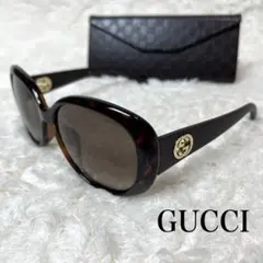 GUCCI ダークブラウン サングラス ケース付き - メルカリ