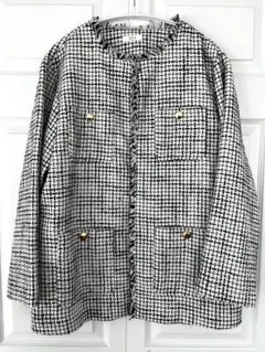 a.v.v ツイード　ノーカラージャケット　入学式　入園式　avv