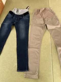 マタニティパンツ M２点&授乳用トップス1枚
