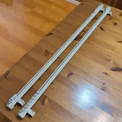 91センチ ホワイト カーテンレール 2本セット