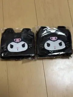新品　クロミの黒ねこマスコット ポーチ　ねこねこ　サンリオ　コラボ