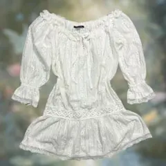 00s レース　リボン　フリル　チュニック　フェアリーグランジ　森ガール　姫ロリ