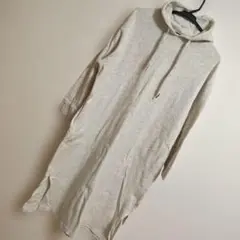 セポ ロング ワンピース グレー フード
