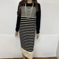 ロングワンピース 長袖 マキシ