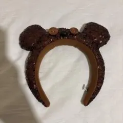 クマ耳スパンコールカチューシャ