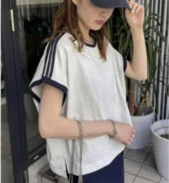 CIAOPANIC TYPY ラインフレンチTee