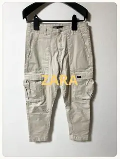 ☘️P1☘ZARA ストレッチ カーゴパンツ 38のサムネイル