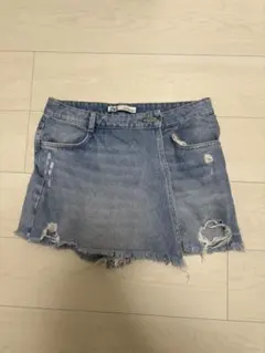 ZARA ライトブルー デニムミニスカート M
