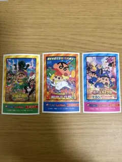 映画クレヨンしんちゃん　デコステッカー　3枚セット