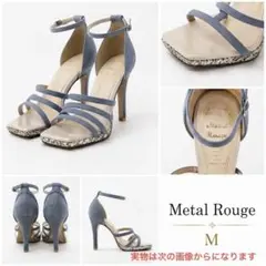 【メタルルージュ】ストラップサンダル 日本製 M ハイヒールサンダル 可愛いのサムネイル
