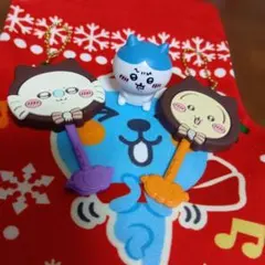 猫キャラクター ストラップ付きキーチェーン 3個セット