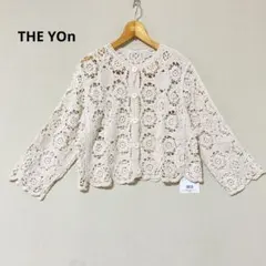 新品　THE YOn トーションレースカーディガン　ナチュラル　フリーのサムネイル