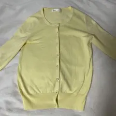 LAISSE PASSE 長袖カーディガン イエロー