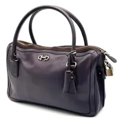 【美品】サルヴァトーレフェラガモ ガンチーニ　サフィアーノレザー　ハンドバッグ