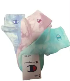 ✨新品　大特価✨チャンピオン靴下３足 だいだい柄　23cm～25cmのサムネイル