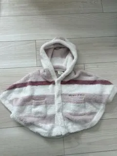 piqué フード付きベビーポンチョ 70-80