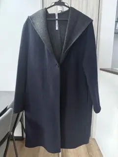 UNIQLO UNIQLO ダブルフェイスフーデットコート ネイビー M