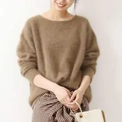 早い者勝ち【美品】 FURMIX ニット テンジクプルオーバー ブラウン