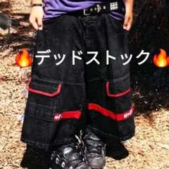 ハ*ウ様 デッドストック ジルボー シャトルパンツ ショーツ 黒赤 バギー bb デッドストック ジルボー シャトルパンツ ショーツ 赤黒 バギー bb