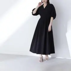 NATURAL BEAUTY BASIC フォルムスリーブドルマンワンピース