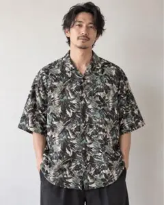 【Y2K】Rivers 総柄 ボタニカル 半袖シャツ オーバーサイズ