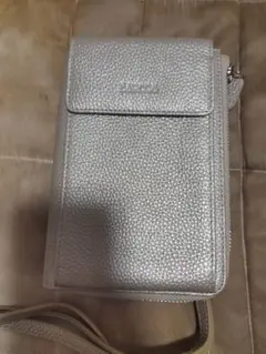 シルバー 合成皮革 BARCOS ショルダーバッグ