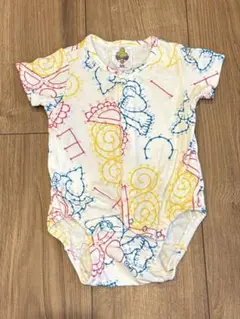 ヒステリックミニ 総柄ロンパース 人気 美品 カラフル 派手 ベビー服 ヒスミニ