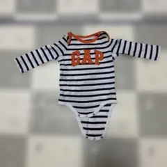 baby GAP ボーダーロンパース80 12-18months ネイビー