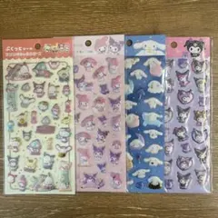 サンリオ ぷくっとシール 4点セット シナモロール クロミ マイメロ まとめ売り