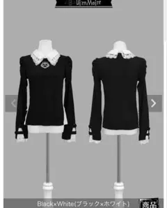 DimMoire ディムモアール Gothic学園ブラウス 白黒♥ DimMoire【ディムモアール】Gothic学園SETUP/Black