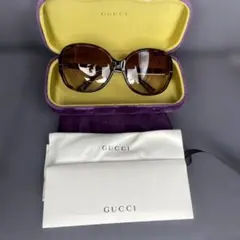 ☆GUCCI☆ サングラス ブラウン系 べっ甲柄 インターロッキングG