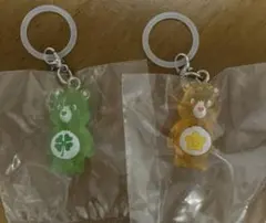 【2個セット】ケアベア　クリアマスコットチャーム2
