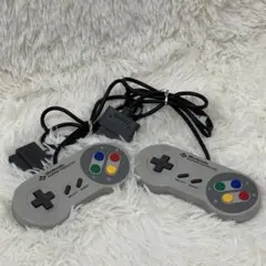 スーパーファミコン 純正 コントローラー 2個 動作確認済み 任天堂 SFC